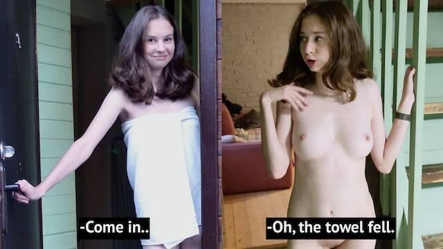 Познакомился с новой соседкой и отжарил ее от первого лица по-соседски