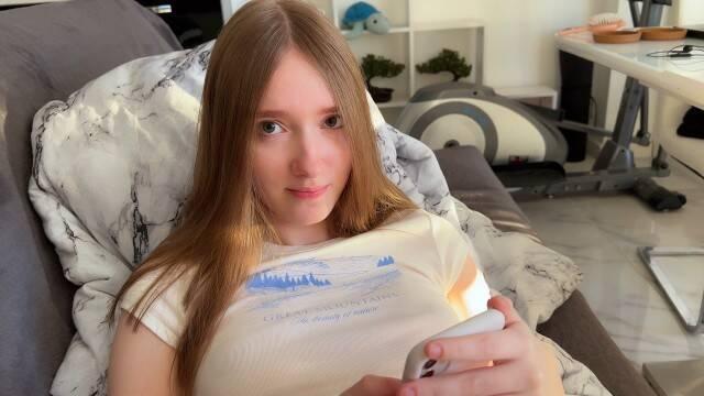 Предложил рыжей телке секс для хорошего настроения